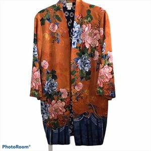 Chico’s Floral Print Kimono Gorgeous